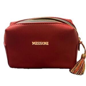 MISSONI Women’s Muti-Colored Tassel Zipped Bag, Red
